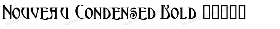 Nouveau-Condensed Bold字体转换